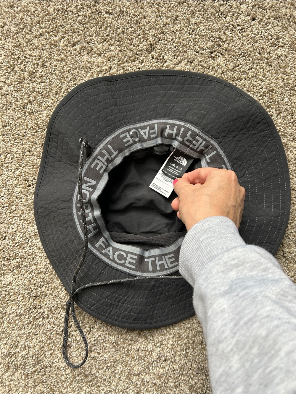 The North Face Horizon Breeze Brimmer Hat - Charcoal Gray- L/XL - Picture 4 of 7